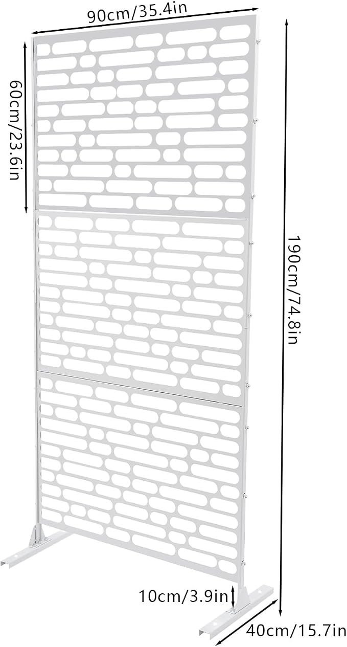75" H×35" W Decorative Outdoor Privacy Screen - Image 4