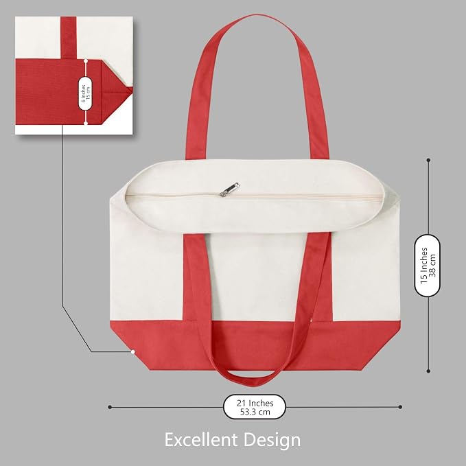TOPDesign 1-Pack Canvas Tote Bag - Image 5