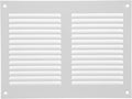 Repa Market 8x6 Inch Air Vent Cover/White Galvanized Steel Louvered Grill Cover by RepaMarket