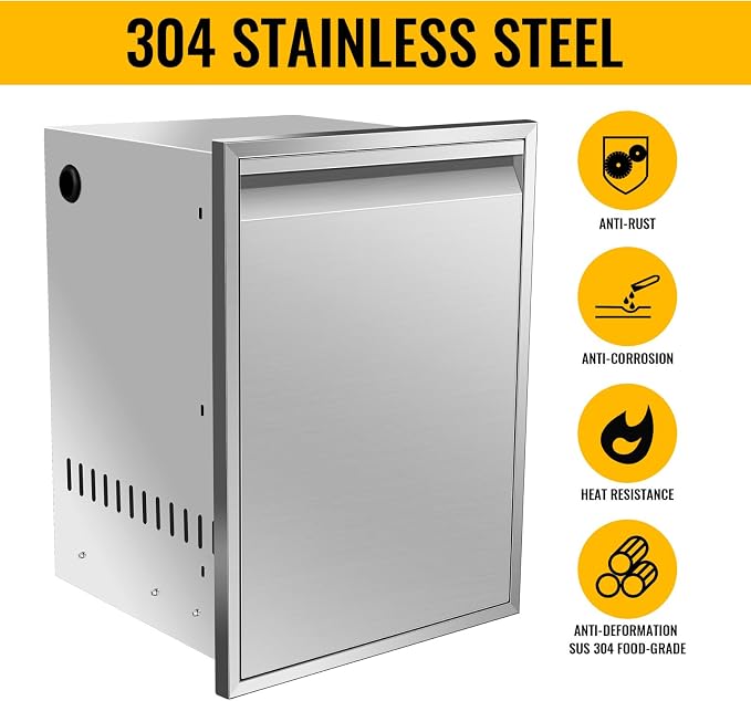 Outdoor Kitchen Drawers, Flush Mount Triple Access BBQ Drawers - Image 4