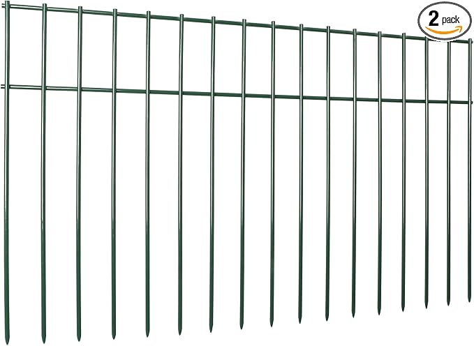 Adavin Small/Medium Animal Barrier Fence, 2 Pack 24 inX 15 in Underground by ADAVIN