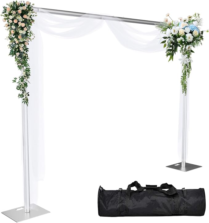 Pipe and Drape Backdrop Stand 8ftx10ft Adjustable Background Support System by Kinchoix