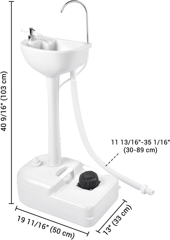 Yescom 17L Portable Sink Hand Wash Station - Image 9