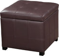 Homebeez Faux Leather Lift Top Storage Ottoman Bench by Homebeez