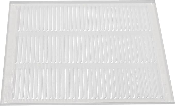 Repa Market 12x12 Inch Air Vent Cover/White Galvanized Steel Louvered Grill - Image 8