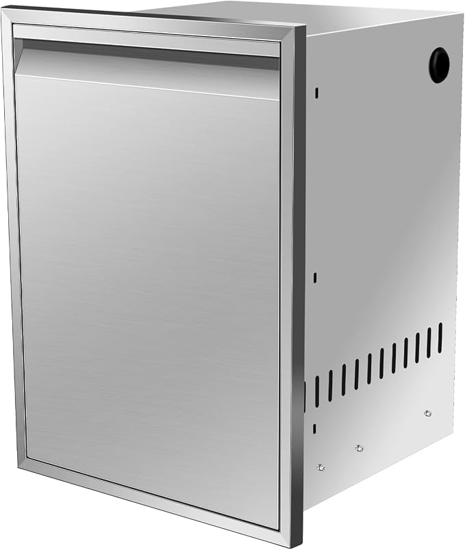 Outdoor Kitchen Drawers, Box Frame Style Flush Mount BBQ Drawer w/Stainless by OLIPIC
