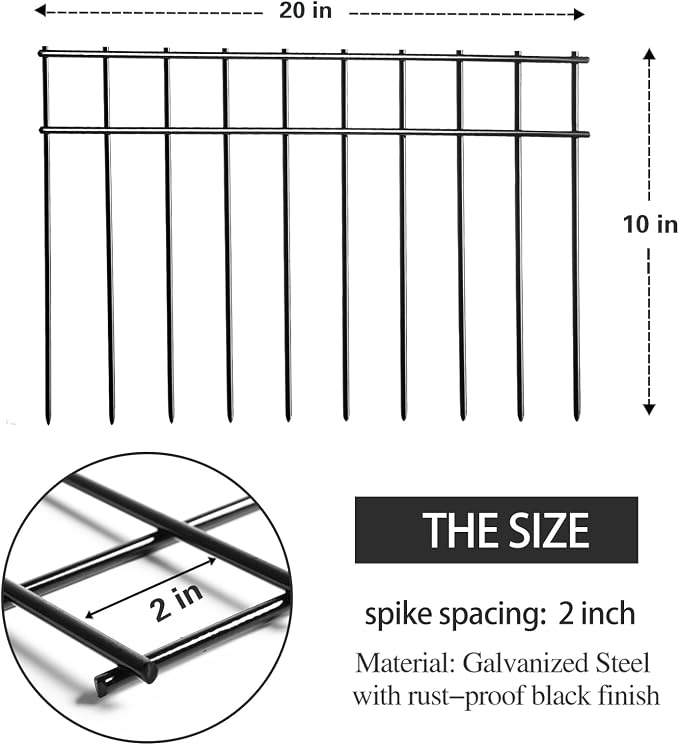 Adavin Small/Medium Animal Barrier Fence 25 Pack 20 inX 10 in Underground - Image 4