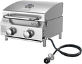 Veralune 2 Burner Tabletop Gas Grill, 000 BTUs Stainless Steel Portable Propane by Unknown