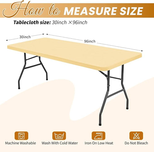 10 Pack Stretch Fabric Table Top Cap Cover, Washable Elastic Universal - Image 2