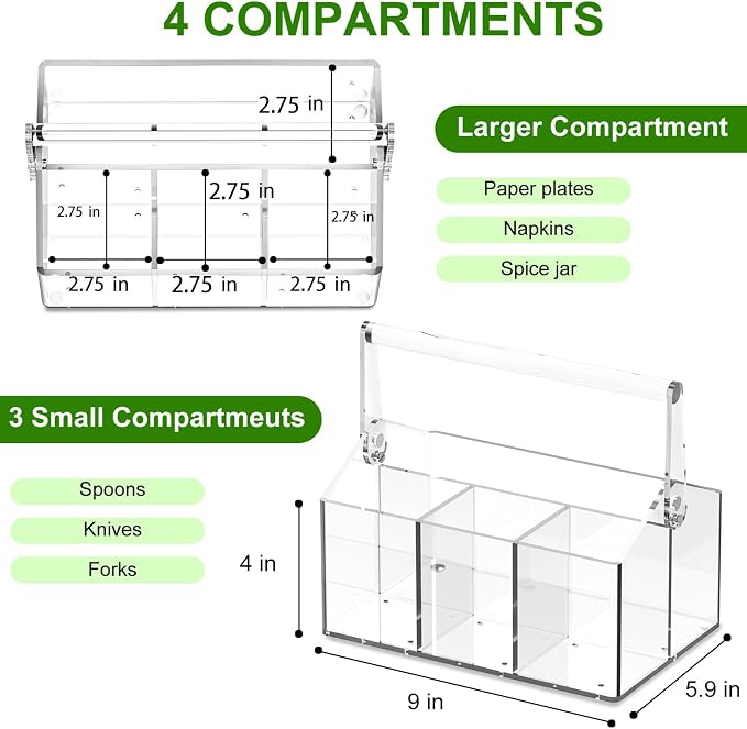 Acrylic Utensil Holder - Image 3
