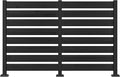 MUPATER 49'' H×78'' W Outdoor Fence Privacy Screen, No Dig Wood Privacy Screen by MUPATERHome