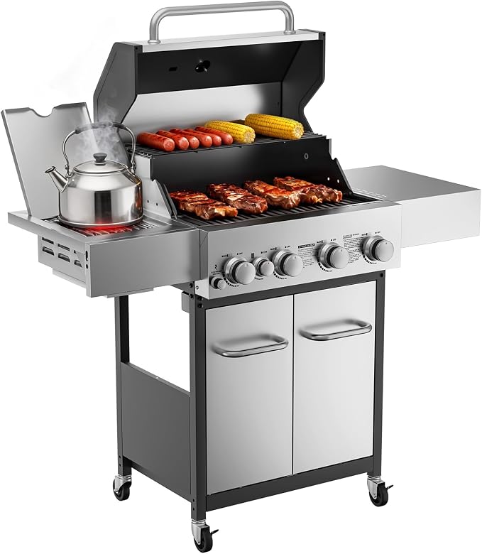 Veralune 4 Burner Gas Grill by Unknown