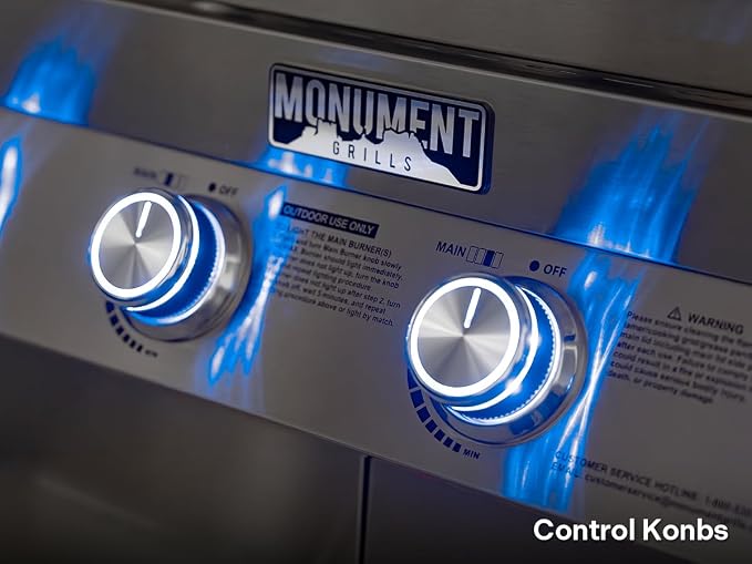 Monument Grills 4+2 Burner 72, 000 BTUs Propane Gas Grill 700 sq.in. Stainless - Image 9
