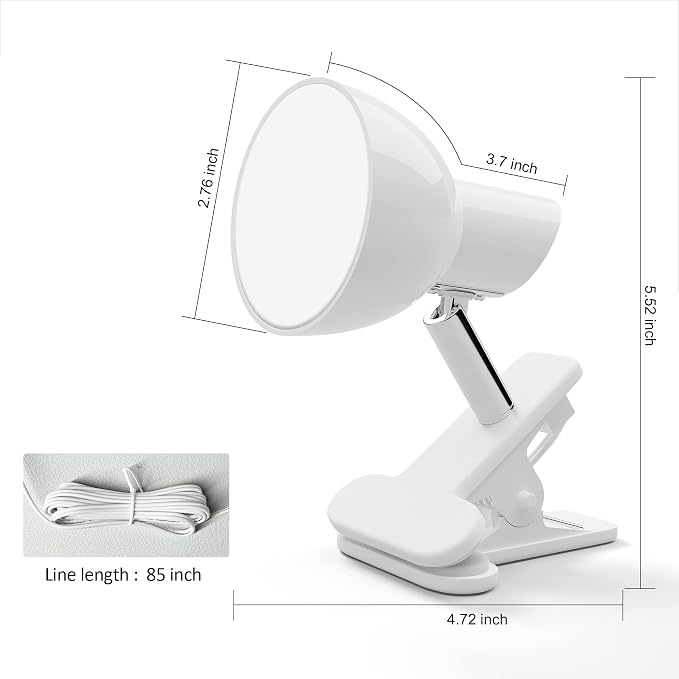 deeloop LED Clip on Light Book Reading 5W Super Bright 330° Rotation Clip on - Image 4