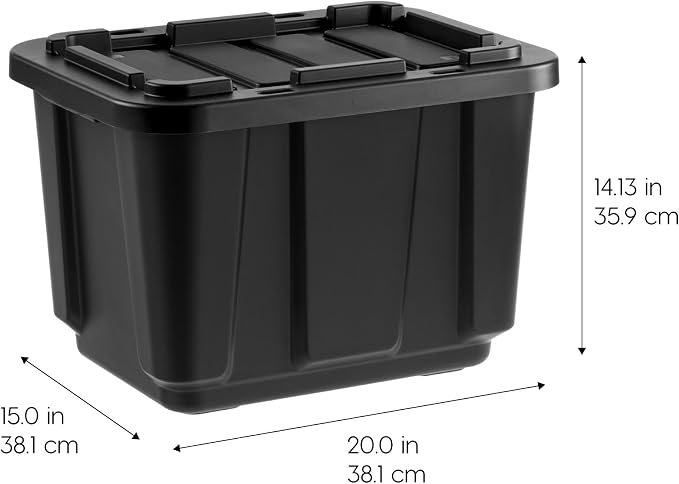 IRIS USA 4-Pack 12 Gallon Storage Bins - Image 2