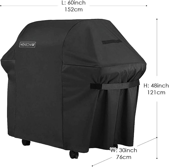 60 Inch BBQ Grill Cover, Wenscha Premium Barbecue Gas Grill Covers Heavy Duty - Image 4