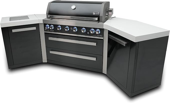 Mont Alpi MAi805-BSS45 44-inch 6-Burner 115000 BTU 45 Degree Black Stainless - Image 2