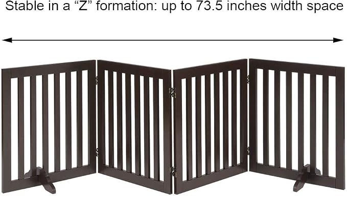 unipaws 24" H Free Standing Pet Gate - Image 5