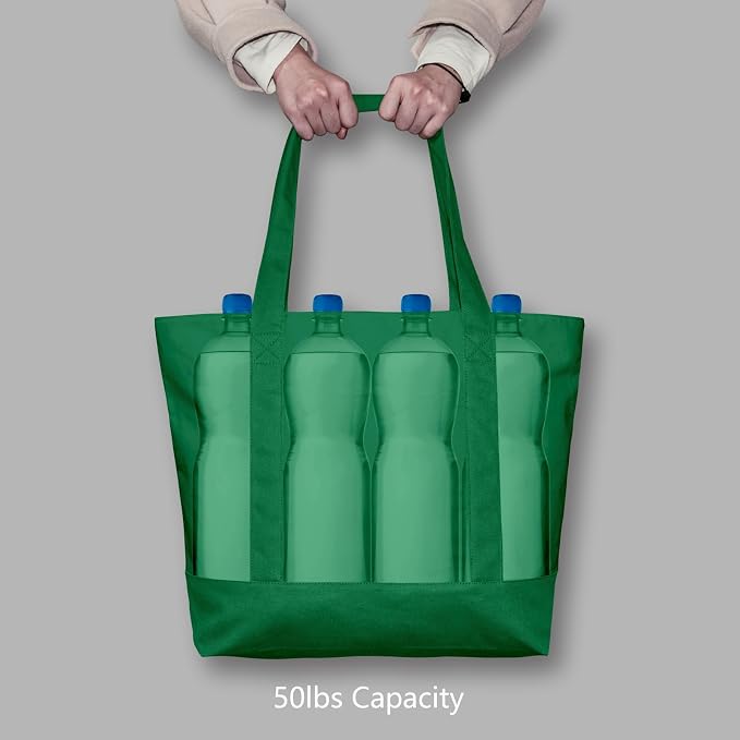 TOPDesign 3-Pack Canvas Tote Bags - Image 6