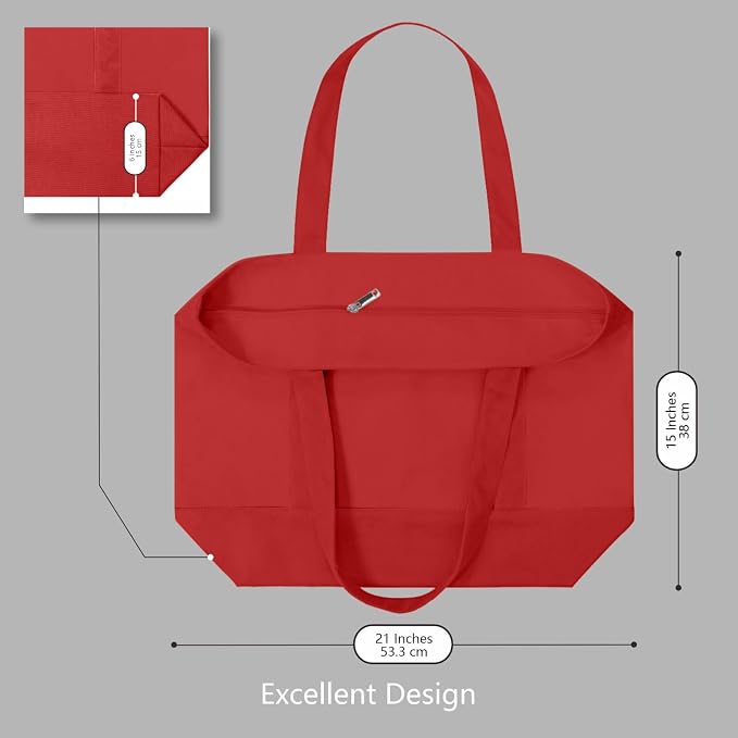 TOPDesign 1-Pack Canvas Tote Bags - Image 5