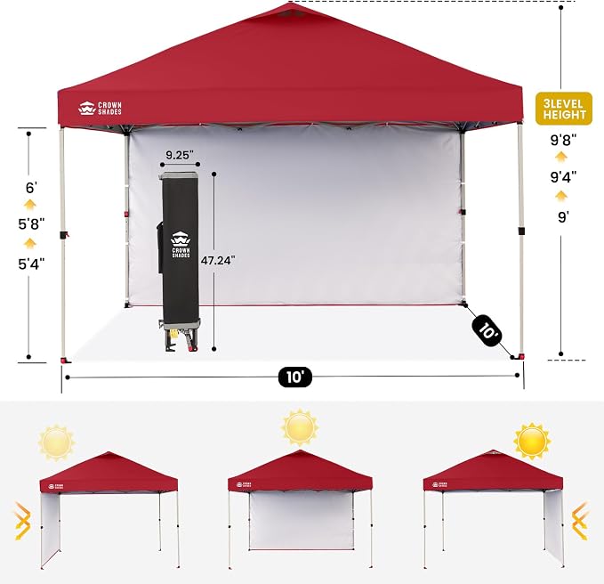 CROWN SHADES 10x10 Pop Up Canopy - Image 3