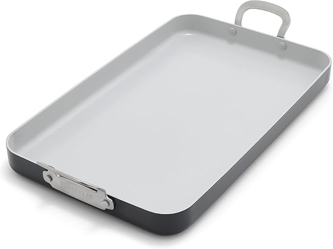 Griddle with Diamond Ceramic Nonstick, 18 x 11 Inch, Graphite