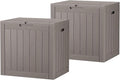 32 * 2 Gallon Outdoor storage deck Box Waterproof ，garden tool, backyard cushion by WTFGO