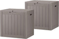 KAMABOKO 32 Gallon Outdoor Storage Box 2 Pack All-Weather Deck Box by KAMABOKO