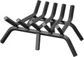Fireplace Grate 17 Inch, Solid Steel Heavy Duty Fireplace Log Holder by Jusgym