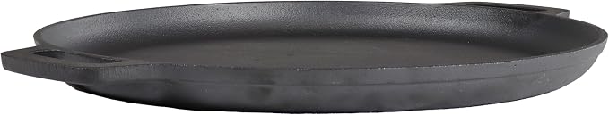 Sunnydaze 13.75-Inch Pre-Seasoned Cast Iron Pizza Pan - Image 8