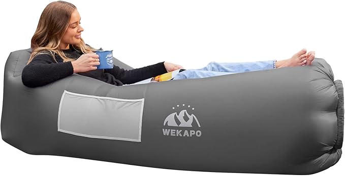 WEKAPO Inflatable Sun Lounger, Air Sofa, Waterproof and Leak-Proof, Picnics and by Wekapo