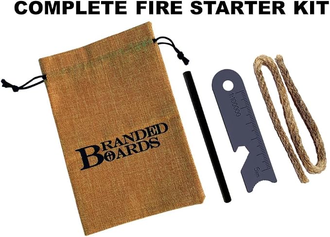 Portable Bushcraft Stainless BBQ Cooking Grill Grate, Bamboo Cutting Board - Image 3