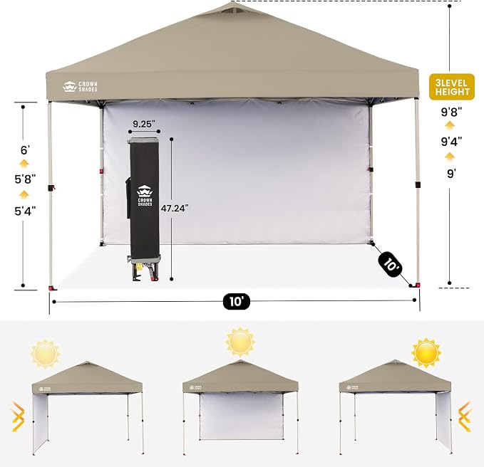CROWN SHADES 10x10 Pop Up Canopy - Image 3