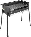 Portable Charcoal Grill, Folding BBQ Barbecue Grill, 27.56" Kebab Grill by Eapmic