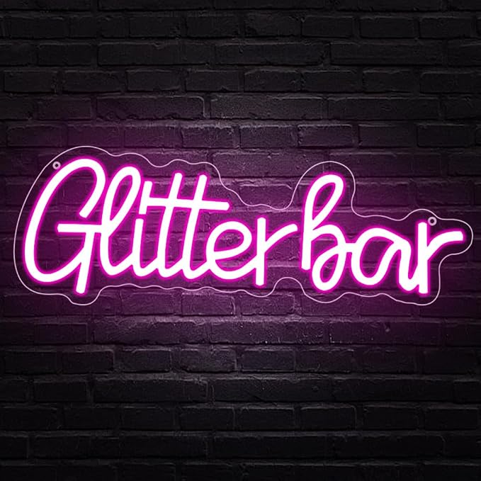 Glitter Bar Neon Sign, Bar Signs by Unknown
