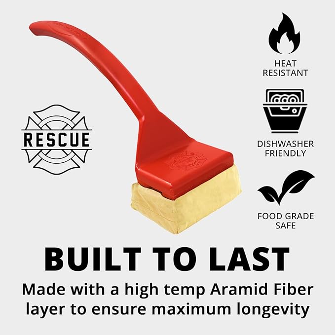 Grill Brushes Bristle-Free Replaceable Head for Griddles and Grates