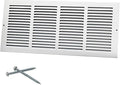 20"W x 8"H Steel Return Air Grille, Air Return Vent Cover by Howeall