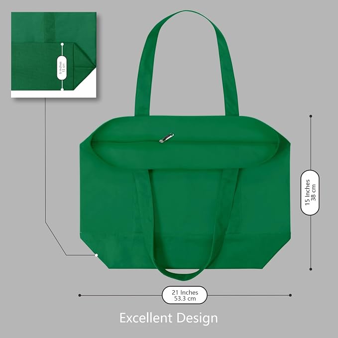 TOPDesign 6-Pack Canvas Tote Bags - Image 5