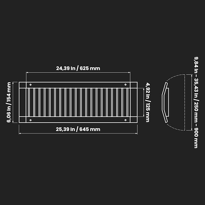 Repa Market 25" x 5" Inch Air Grille - Image 2