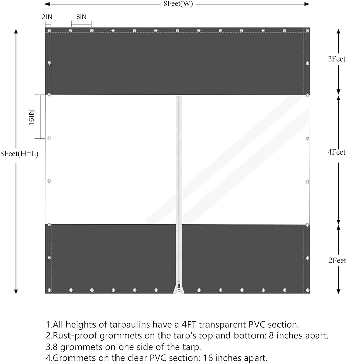 20 Oz Outdoor Vinyl Curtain - Image 5