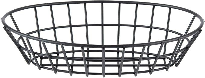 G.E.T. 4-30188 12" x 8.25" Oval Basket, Iron Powder Coated by Unknown