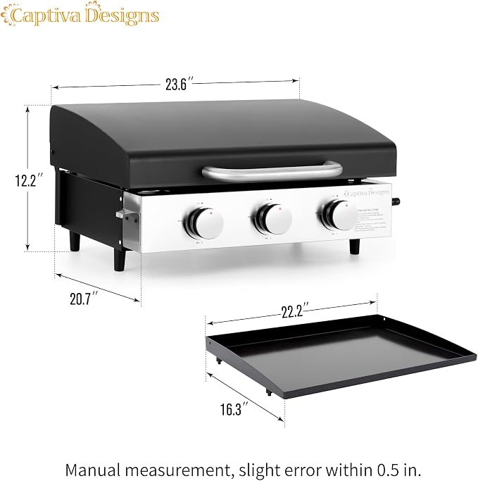 Captiva Designs 22 in Flat Top Grill - Image 7