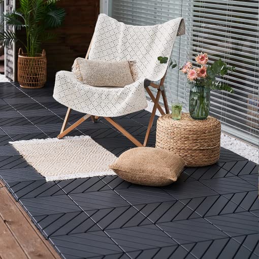 9 sq. ft Plastic Interlocking Deck Tiles, 9 Pack Patio Deck Tiles, Patio Floor - Image 4