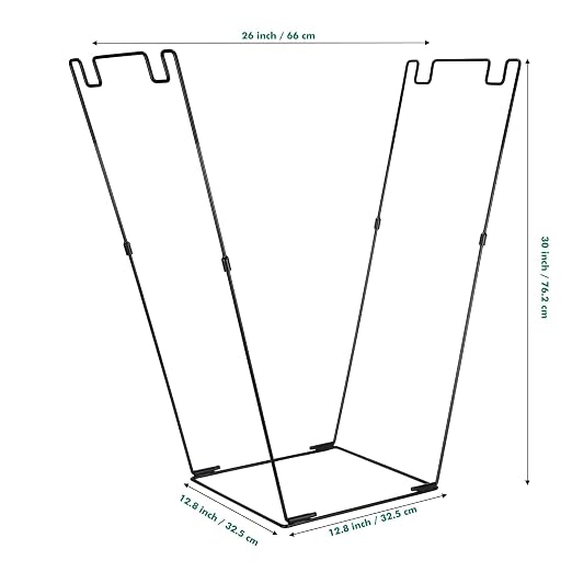 3. Reinforced Trash Bag Holder Metal Garden Waste Basket Stand - Image 7