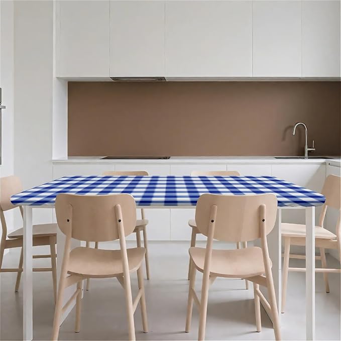 Rectangle Table Cloth Cover Waterproof Elastic Fitted Polyester Fitted - Image 9
