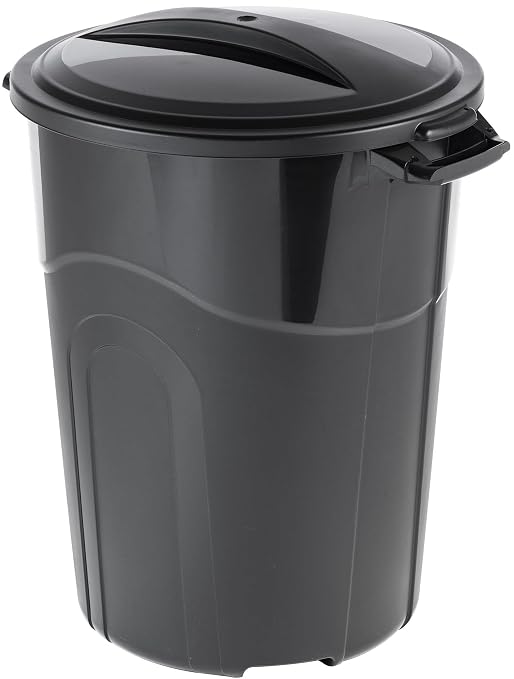 32 Gallon Heavy Duty Plastic Outdoor Trash Can by Unknown