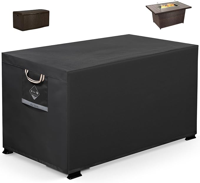 Gas Fire Pit Cover Rectangular 50, 52 Inch by QHHOME