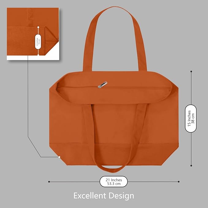 TOPDesign 1-Pack Canvas Tote Bags - Image 5