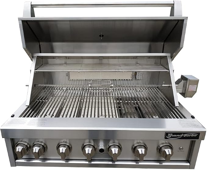 Barbeques Galore Grand Turbo 40-inch 6-Burner Built-in BBQ Gas Grill - Image 2