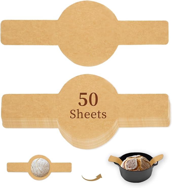 Parchment Bread Sling for Dutch Oven, BlissBoard Disposable Bread Baking Mat by BlissBoard